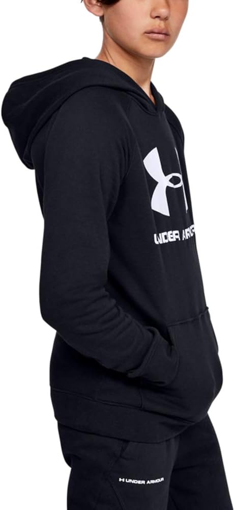 Under Armour boys Rival Logo Hoodie : Clothing