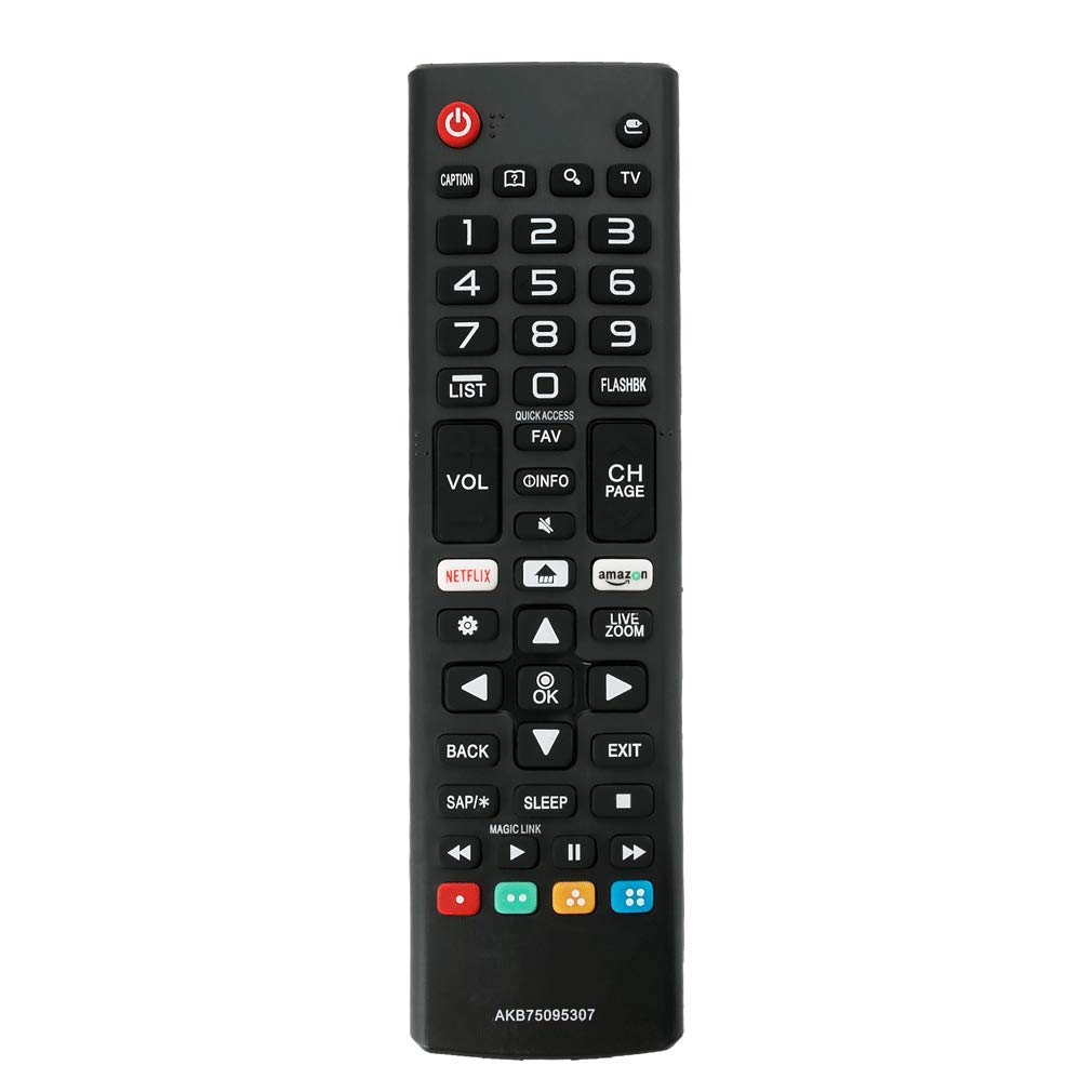 VINABTY AKB75095307 Replacement Remote Control for LG LCD TV with netflix 3D button 32LJ550B 43UJ6200 43UJ6500 49UJ6300 49UJ6500 55LJ5500 55UJ6300 55UJ6520 55UJ6540