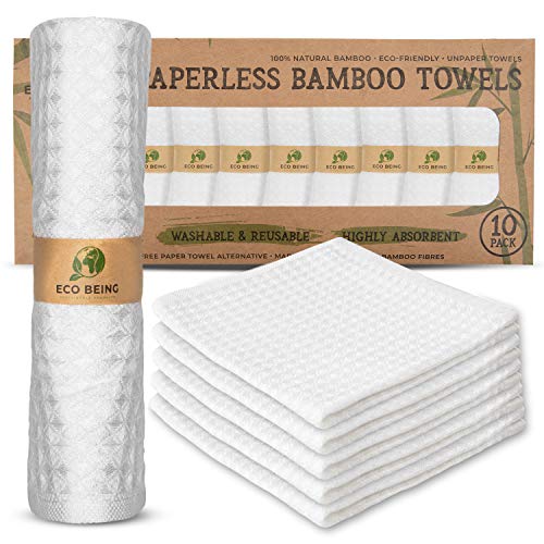 Reusable-Paper-Towels-Washable-Unpaper-Towels-Eco-Friendly-Sturdy-Super-Absorbent-Organic-Bamboo-Paper-Towel-Alternative-Perfect-for-Reusable-Napkins-Washcloths-Zero-Waste-Towels-for-Kitchen