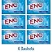 Eno Fruit Salt Regular Antacid Powder Baking Soda for Indigestion, Heartburn, Flatulence 6 Sachets / 5 g each