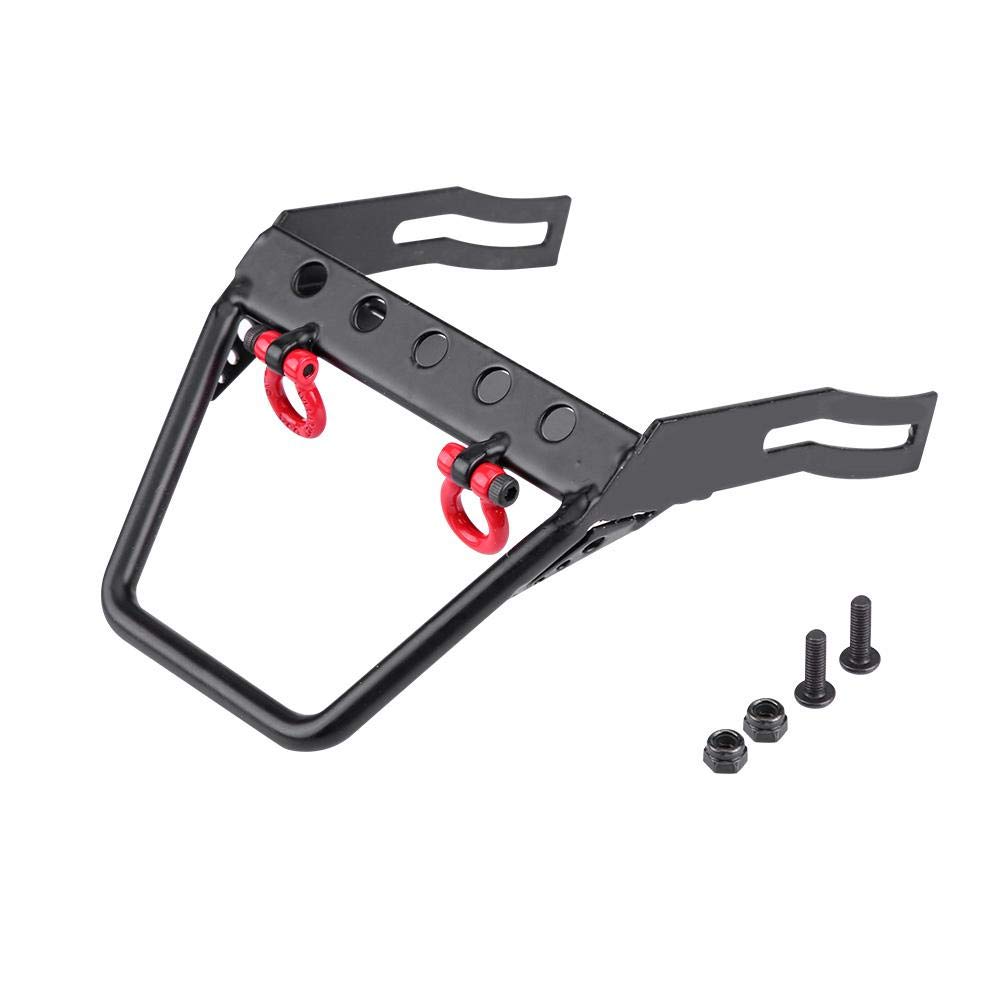 RC Car Front Bumper, Steel Front Bumper for Axial SCX10 1/10 Remote Control Crawler Car(Flat)