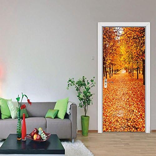 YOYOUG Fashion 3D Door Sticker 3D Wall Sticker Decal Art Decor Vinyl Removable Mural Poster Scene Window Door (D)