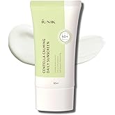 IUNIK Centella Calming Moisture Daily Sunscreen SPF 50+ PA++++ Matte & No White Cast Centella Asiatica Dry Oily Sensitive Vegan Korean Skincare