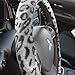 BDK Universal Fit Steering Wheel Cover - (Leopard Gray)
