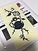 Rose & Skull/Black Pearl Inlay Sticker Decal For Guitar & Bass