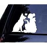 German Shepherd Vinyl Car Decal, Waterproof Dog Sticker for Windows, Laptops, Cars, Boats, Professional Grade, 6-7 Year Outdoor Durability (5")