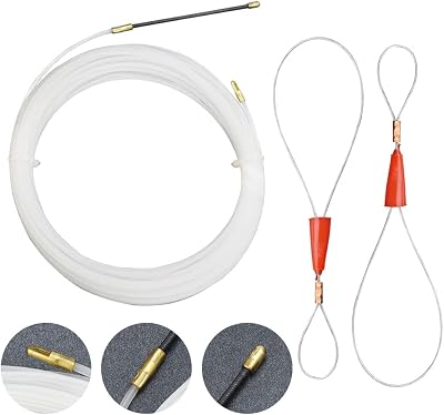 WENRERO 15M Nylon Cable Running Puller Rods Electrical Wire Threader 3mm Fish