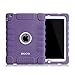 HOCOCASE Soft Silicone Extreme-Duty Military Transformer Hybrid Shockproof & Drop Rresistance Anti-slip Case Cover for iPad 2 / iPad 3 / iPad 4 - Purple