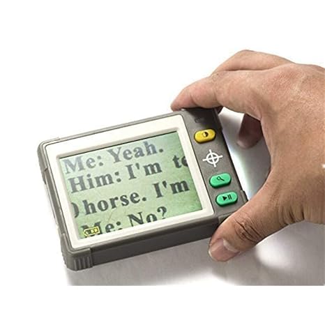 Elektronisches Lesen Lupe mit 3,5 Zoll LCD-Bildschirm - Bietet 9,5X Textvergrößerung zur Besseren Lesbarkeit von Global Care 