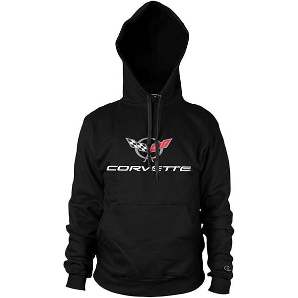 Chevrolet Corvette C3 Logo Hoodie - Officially Licensed Pullover, Men's Sizes S-2XL - View #2
