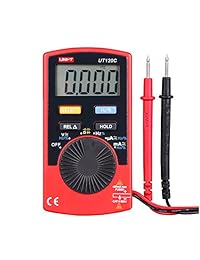 UNI T UT120 C Super Slim bolsillo de mano digital multímetros DC AC Amp Tester