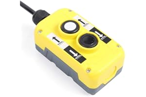 DNYSYSJ 2-Button 4 Wire Dump Trailer Remote Control Switch 12V DC for Double Acting Hydraulic Pump