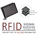 kinzd Slim Wallet with Money Clip RFID Blocking Minimalist Bifold Wallet for Men Genuine Leather Front Pocket Card Holder
