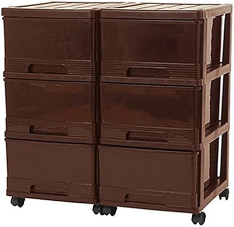 Amazon 収納ケース スリム チェスト 深型 引き出し 3段 2個組 チョコレートブラウン 組立式 日本製 Mj F3 2abr 収納ケース ボックス オンライン通販