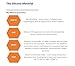 Harmony N More Silicone Bottle Brush Water Bottle Brush Cleaner for Washing Narrow Neck Containers, Vacuum Sports Bottle, Tumblers, Flask, Vase and Glassware Flexible Bottle Brush (Orange)
