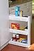 Laundry Room Organizer and Slim Storage Cart - Mobile Wheels Shelf with 3 Tiers Skinny Thin Shelves for Narrow Slim Space Between Washer and Dryer Perfect as Cleaning Supplies Organizer