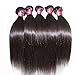 Dinoce Compatible with Longqi Beauty Brazilian Straight Hair 3 Bundles Remy Silky Straight Virgin Human Hair 300g 18 20 22 Inches Natural Color
