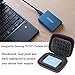 Hard Case for Samsung T5/T3/T1 Portable 250GB 500GB 1TB 2TB SSD USB 3.0 External Solid State Drives, Carrying Storage Bag - Black