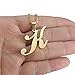 Besteel Womens Mother and Daughter Stainless Steel Alphabet Name Initial Letters Pendant Necklace Letter K