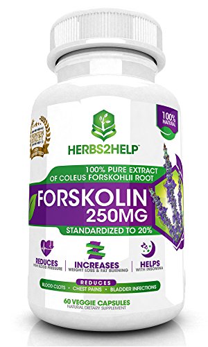 Premium Forskolin Supplement With 250mg Pure And Organic Coleus Forskohlii Extract
