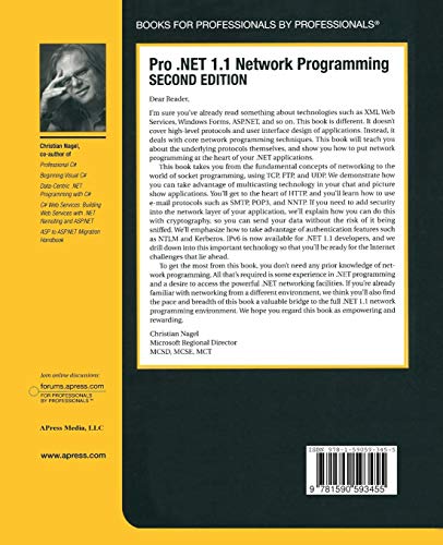 Pro .NET 1.1 Network Programming, Second Edition