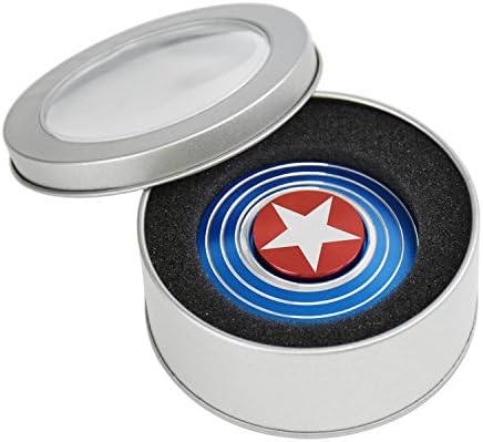 Hybell Fidget Hand Spinners Toys , Captain America Tri-Spinner Fidget EDC Stress Reducer ADHD Toys for Kids and Adults