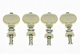 KAISH Set of 4 Nickel w/Ivory Buttons Ukulele