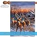 Toland Home Garden 109710 Deer Glory Winter Flag 28x40 Inch Double Sided Winter Garden Flag for Outdoor House Flag Yard Decoration