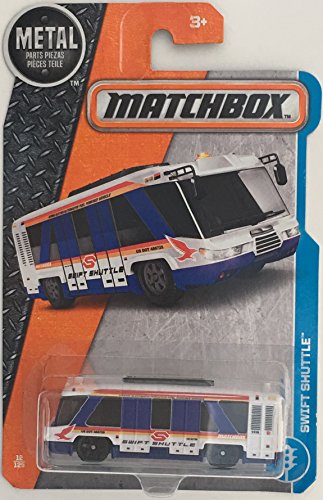 Matchbox 2017 MBX Adventure City Swift Shuttle (Bus) 12/125, White