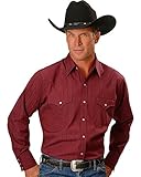 Ely Cattleman Men's Dobby Solid Western Dress Shirt - 15201934-89