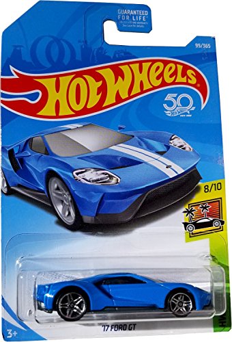 Hot Wheels 2018 50th Anniversary HW Exotics '17 Ford GT 99/365, Blue