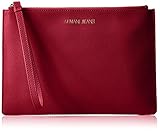 Armani Jeans Saffiano Crossbody Clutch, Berry