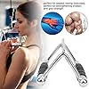 DAUERHAFT-Steel-Multifunction-Workout-Tricep-V-Shaped-Press-Down-Bar-Easy-to-Usefor-Seated-Rowing-Exercises DAUERHAFT V-Shaped Pressure Bar, Steel V-Shaped Multifunction Handle, V-Shaped Pressure Bar for Triceps Rowing Machine…