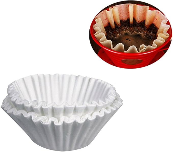 Amazon ounona 500枚入りコーヒーフィルタ・ペーパーバスケットコーヒーフィルタ(ホワイト) OUNONA コーヒー