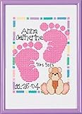 Janlynn Special Moments Baby Foot Mini Cntd X-Stitch Kit With Baby Footprints 5