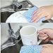 JEBBLAS Cleaning Towels - Reusable Dish Cloths, Absorbent Wipes, Dry Quickly - 60 Sheets, 5 Colors