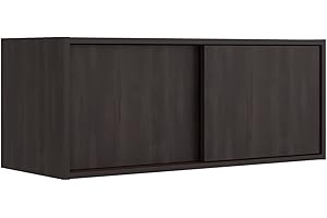 Tuhome Note 32-Inch Wide Wall Storage Cabinet with Sliding Doors, Compact Wall-Mounted Storage Option for Bedroom, Office, Li