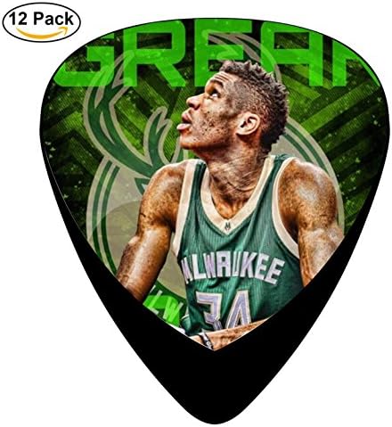 DaMuiu 12 Pack Alphabet Guitar Picks Music Set Keyboard Plectrum Bass