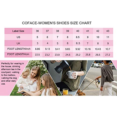 COFACE Womens Fuzzy Slides Fluffy Fax Fur Cross Slippers Open Toe Yoga