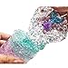 GoodGoodStudy 120ml Jumbo Ice Crystal Slime with Pink Fishbowl Beads , Fluffy Floam Slime Stress Relief Toy Scented Sludge Toy, Mermaid Tail