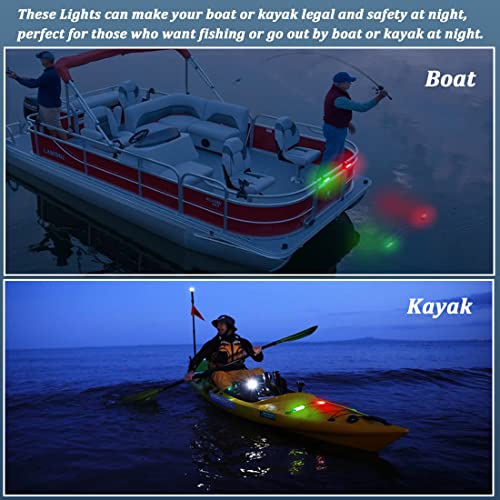 Botepon Kayak Navigation Lights Stern Lights Battery Operated