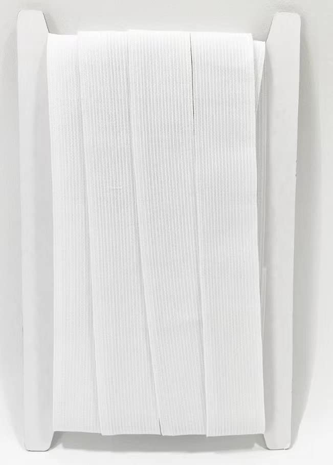 Elastic Ribbon for Sewing 6M x 60mm Roll, Sewing Elastic Band, White Colour Elastic Band For Clothing, Craft, Sewing, (101, 60mm X 6M)