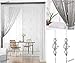 Timere Crystal Beaded Curtain Tassel Curtain - Partition Door Curtain Beaded String Curtain Door Screen Panel Home Decor Divider Crystal Tassel Screen 90x200cm