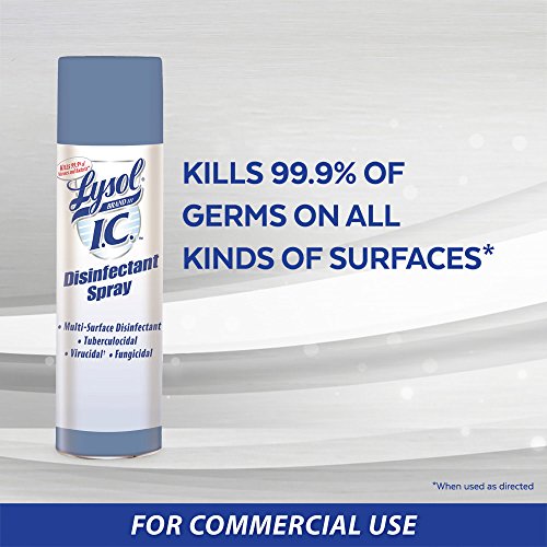 Lysol Professional IC Disinfectant Spray w/Control Flo Valve, Clear, 19