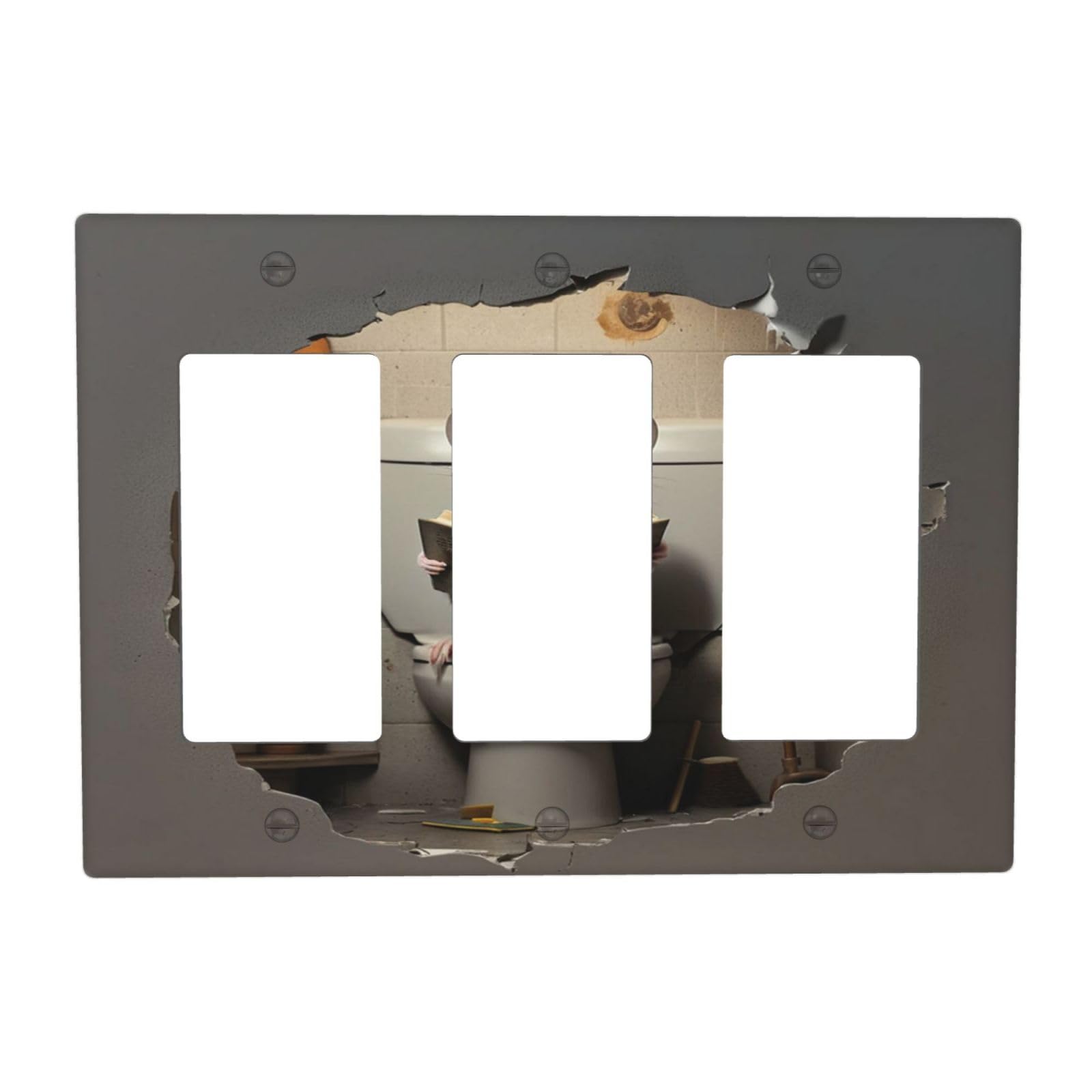 Decorative Light Switch Cover Plate Mouse Sitting