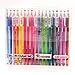 Reaeon Super Fine Point Coloring Pens Art Set with Diamond Head- 0.4mm Colored Fineliner Gel Ink Pen No Bleeding 18 Colors Pack for Drawing,Details,Coloring Books and More