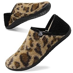 Fuzzy House Slippers for Women Men Indoor Closed