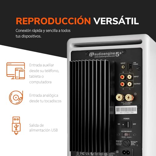 Audioengine A5+ Powered Desktop Speakers 150W Stereo Computer Speakers and Home Music Sound