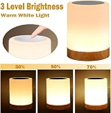 Caxmtu LED Night Light Touch Lamp 8 Color RGB Dimmable Rechargeable view 2