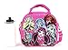 Monster High Lunch Box Carry Bag with Shoulder Strap and Water Bottle (PINK)